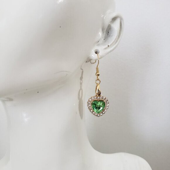 Jewelry Bundle Lot of 5 Green and Gold Tone Jewelry - Picture 4 of 12